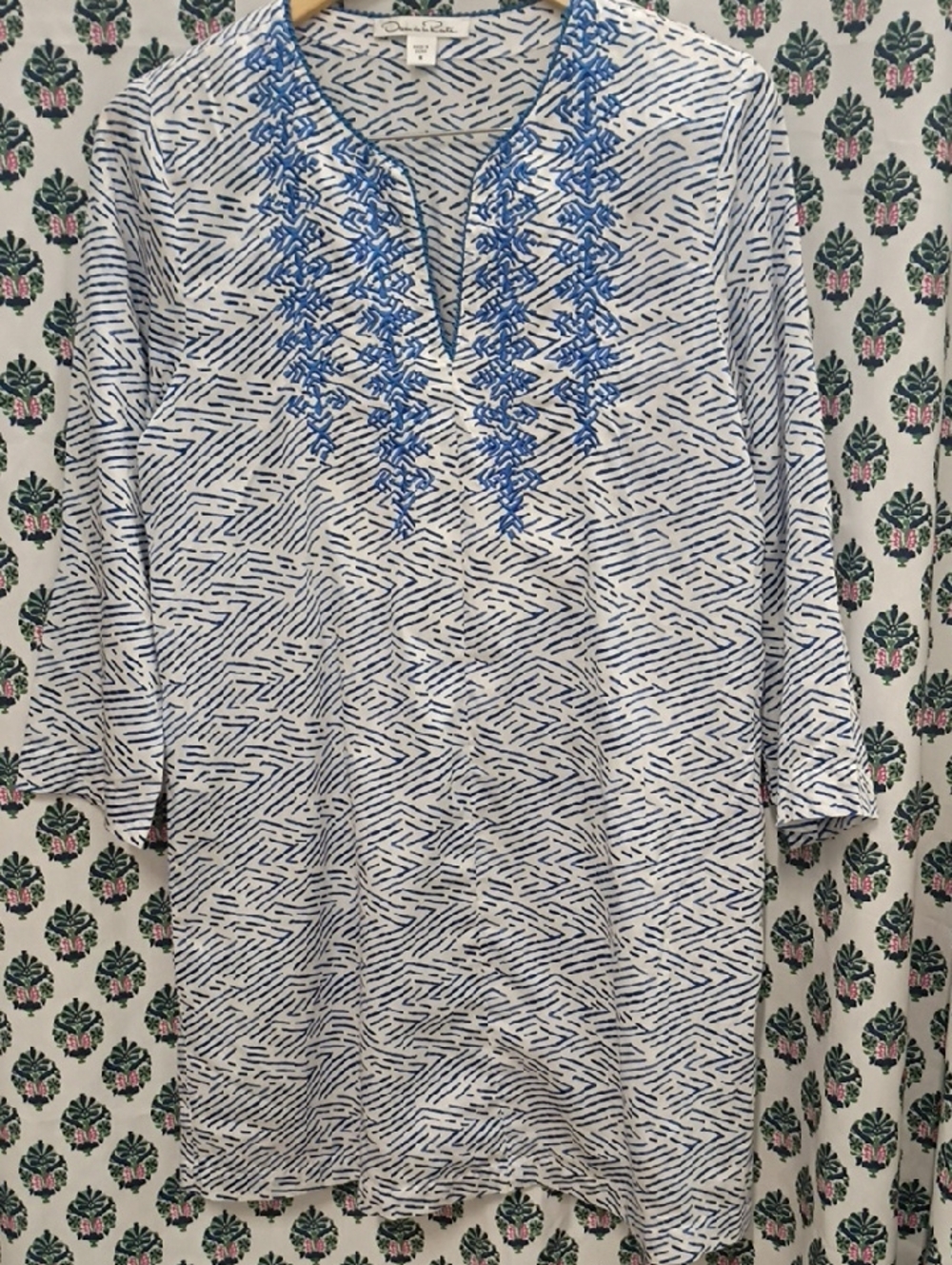Oscar de la Renta Summer Tunic Dress/ Cover Up
